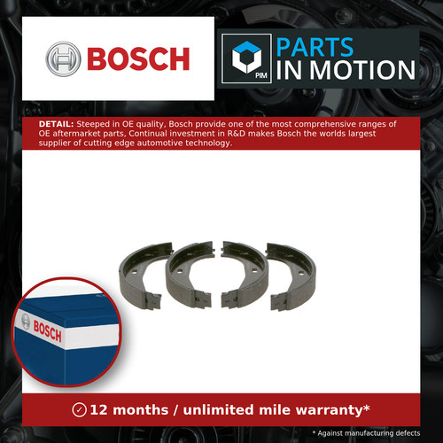 Handbrake shoes set - handbrake, fits
