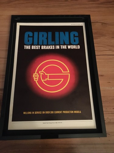 Girling brakes 1964 framed - a4,