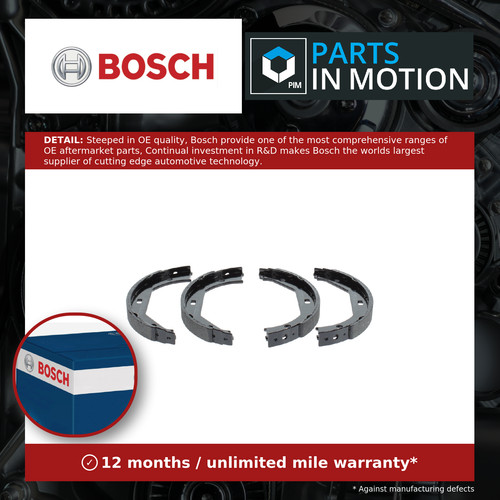 Handbrake shoes set 0986487607 - shoes,