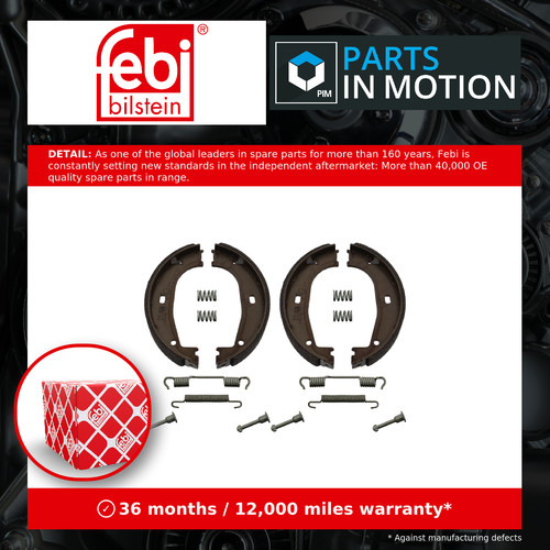 Handbrake shoes set 31045 febi - handbrake,